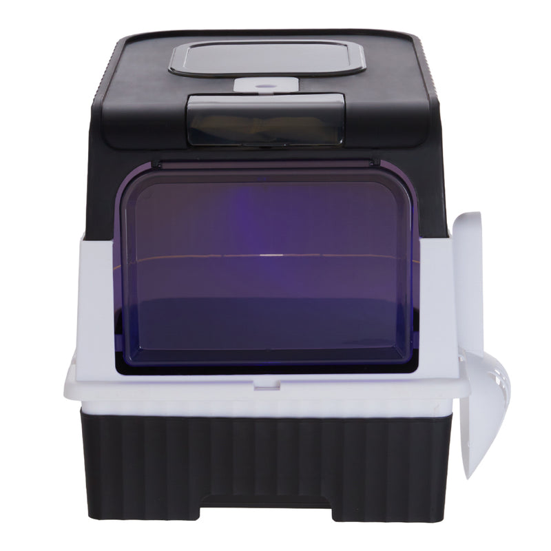 KidKid Large Enclosed Cat Litter Box with Disinfection Light