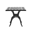 Breeins 3-Piece Cast Aluminum Square Outdoor Dining Set With Cushions