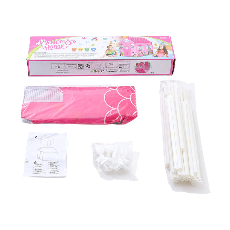 Livingandhome Girls Play Tent Pink Princess Castle Portable Playhouse