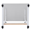 Height Adjustable Mobile Table Overbed Desk with Wheels