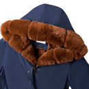 Mid-Length Hooded Coat With Drawstring Waist