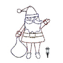 59cm x 45cm Light up FlexiBrights Christmas Santa Silhouette with 237 Multi-Coloured LEDs