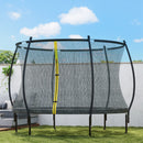SPORTNOW 10ft Trampoline with Enclosure Net and Spring Cover, Black