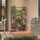 Breeins Multi Tier Wooden Plant Display Rack