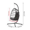 Breeins Hanging Chair with Stand and Cushion