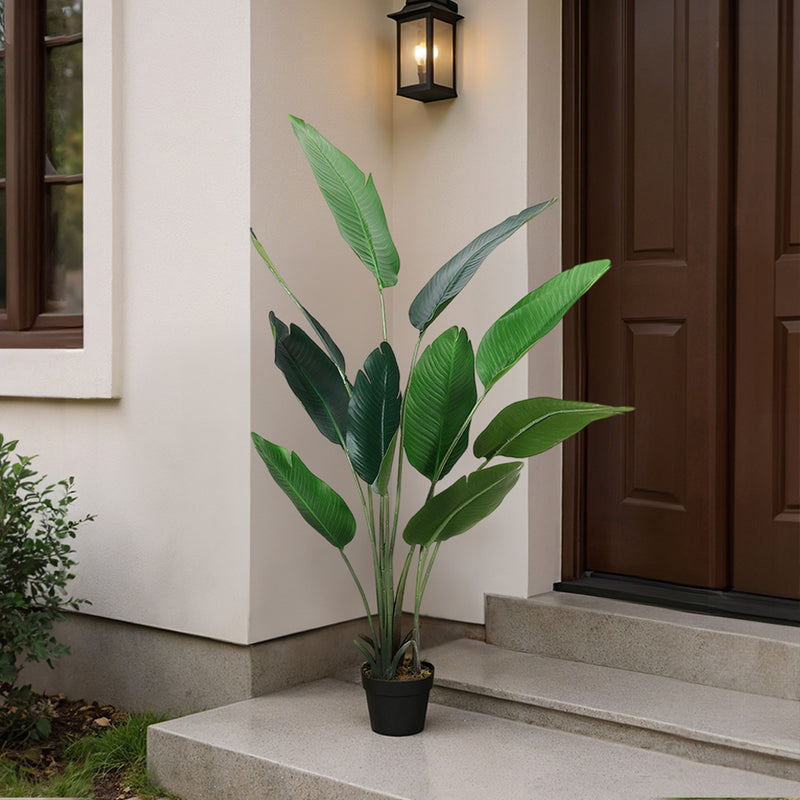 Lifeideas Tropical Plant Banana Artificial Tree in Pot