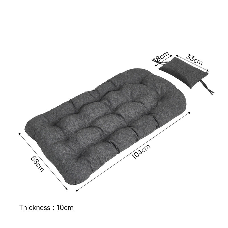 Garden Sanctuary Hanging Chair With Stand And Cushion