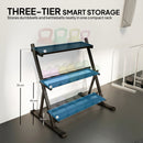 SPORTNOW Dumbbell Rack 3-Tier Weight Organiser for Home Gym 200 KG Capacity