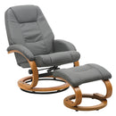 Livingandhome Ergonomic Executive Office Reclining Chair With Footstool