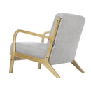 Livingandhome Solid Wooden Frame Upholstered Tufted Armchair