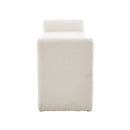 LivingandHome H-Shaped Teddy Upholstered Bench