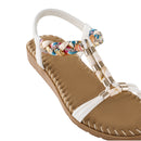 Pair Of Casual Bohemian Open-Toe Sandals