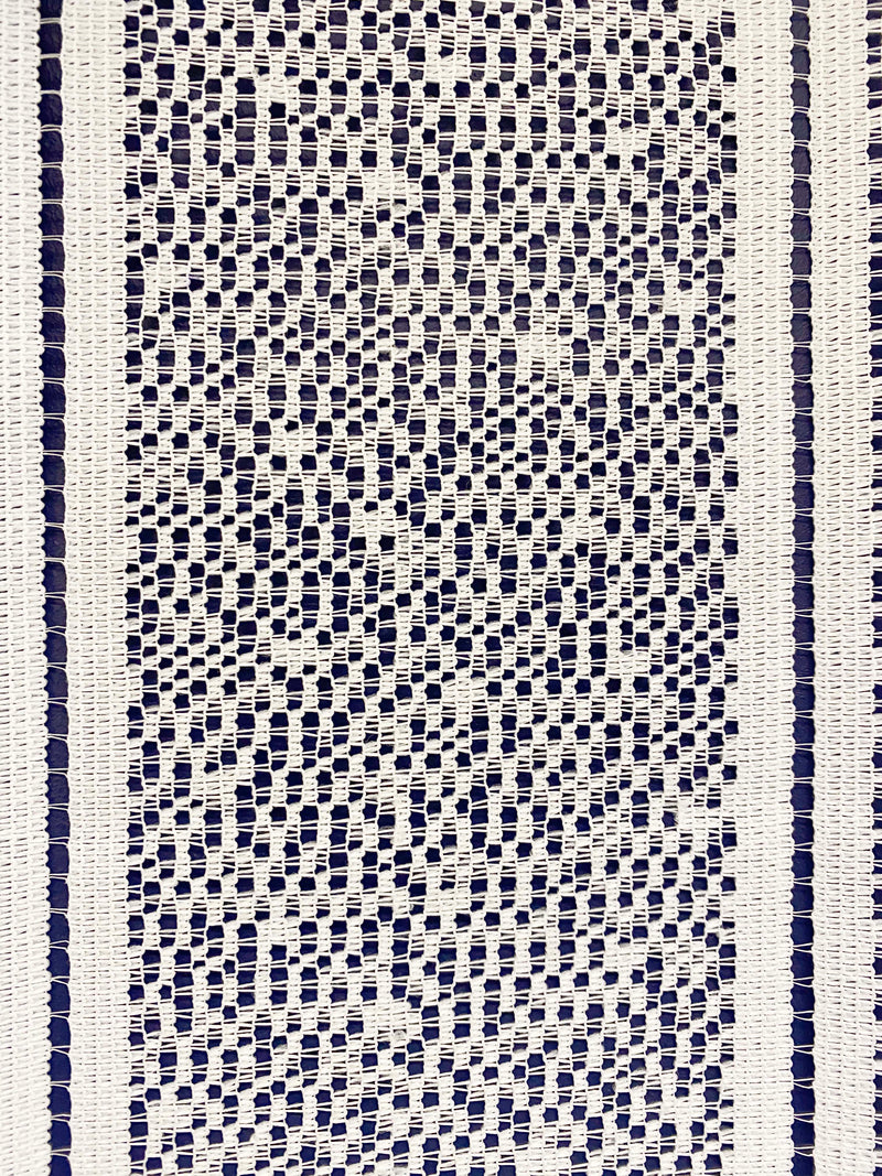 White Plain Textured Voile Louvre Vertical Pleated Window Blind Panel