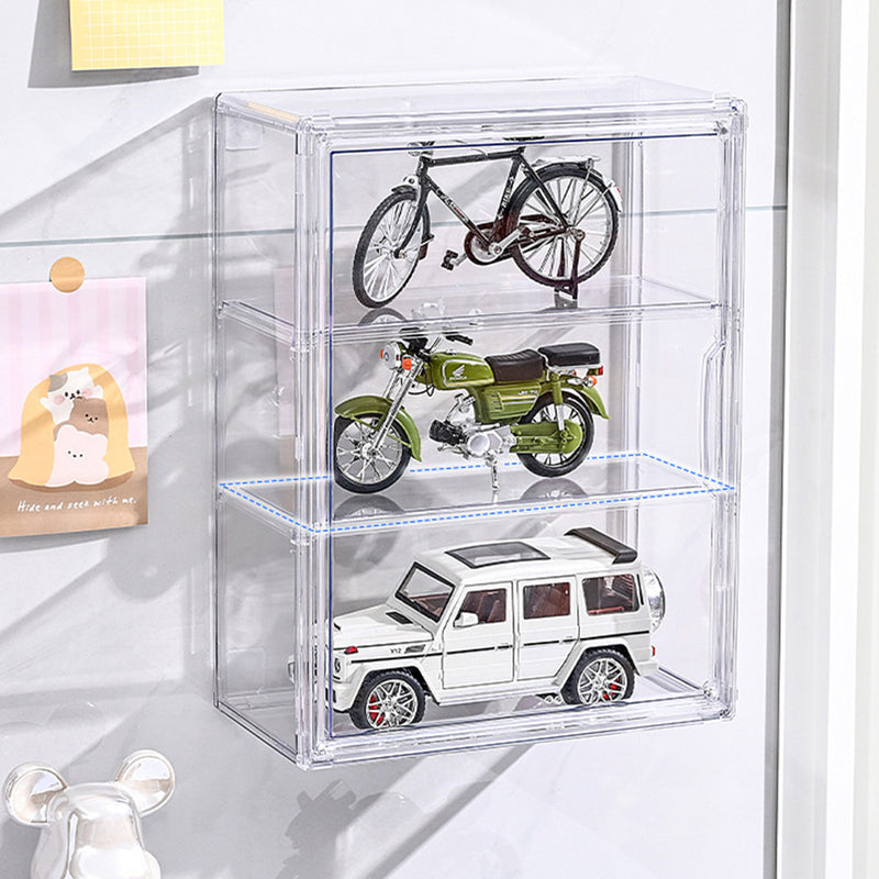 Lifeideas Wall Mount Transparent 3-Tier Storage Display Case