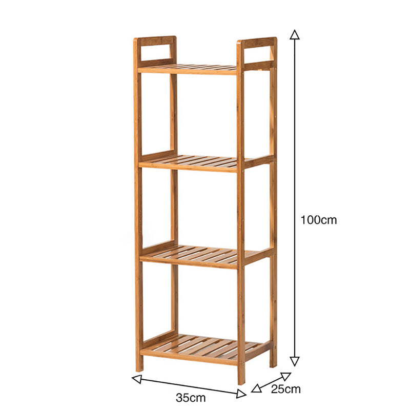 Cottonfy UK Bamboo Wood Bookshelf