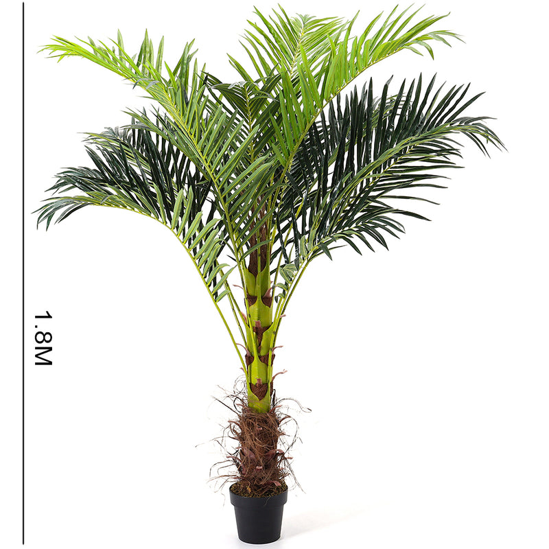 Garden Sanctuary Artificial Palm Tree Fake Greenery Decoration for Home
