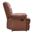 Livingandhome Upholstered Faux Leather Recliner Chair