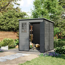 6 x 6FT Outdoor Plastic Garden Storage Shed