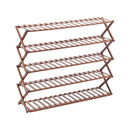 Cottonfy UK 5-Tier Bamboo Flower Stand Rack Holder Multifunctional Storage Rack