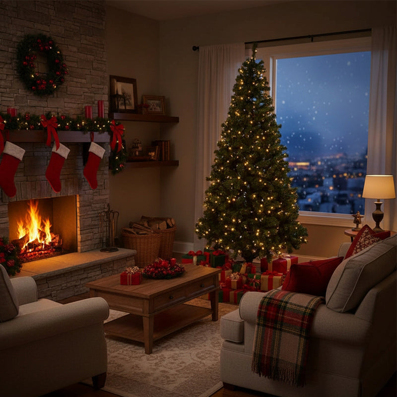 Lifeideas Artificial Christmas Tree with Sturdy Metal Stand