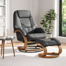Livingandhome Ergonomic Executive Office Reclining Chair with Footstool