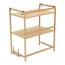 Lifeideas Wooden Spice Rack Organizer with Hooks