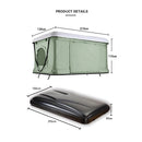 Breeins Hard Shell Roof Tent for Cars with Retractable Ladder - 2 Person