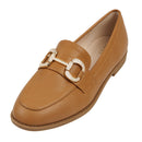 Casual Closed Toe Slip-on Horsebit PU Loafer - Tan