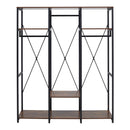 Livingandhome Large Freestanding Clothing Rack with Storage Shelves