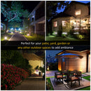 Outsunny Garden Lamp Post Light, IP44 Outdoor LED Solar Powered Lantern Lamp with Aluminium Frame for Patio, Pathway and Walkway, Black