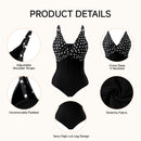 V-Neck One-Piece Swimsuit