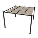 Breeins 13x13ft Aluminium Pergola With Retractable Roof