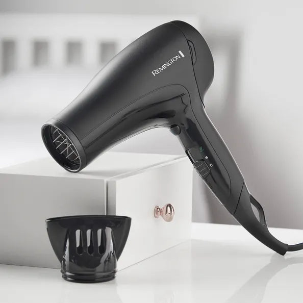 Remington Powerdry 2000W Black Removeable Filter Hairdryer Hair Styling Dryer