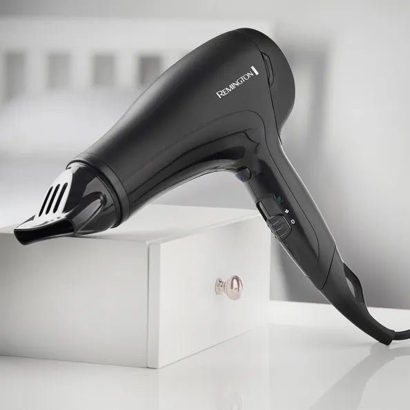 Remington Powerdry 2000W Black Removeable Filter Hairdryer Hair Styling Dryer