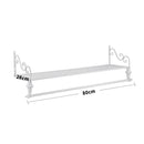Lifeideas Wall Mounted Metal Clothes Garment Shop Display Rack with Shelf