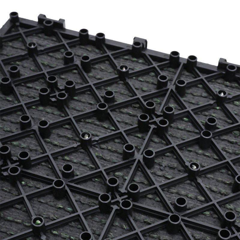 Breeins Interlocking Green Lawn Grass Tile Set