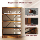 HOMCOM Chest of Drawers, 4 Drawer Dresser for Bedroom