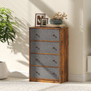 HOMCOM Chest of Drawers, 4 Drawer Dresser for Bedroom