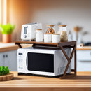 Lifeideas Brown Wooden Kitchen Spice Shelf