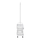 Livingandhome Modern Rolling White Clothes Rack