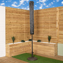 1.55m x 30cm Samuel Alexander Black Havana Heavy Duty Parasol Protective Cover