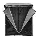 Breeins Metal Tube Firewood Rack With Roof