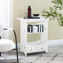 Livingandhome Modern 2-Tier Small Side Table