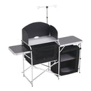 Breeins Aluminum Camp Kitchen with Zippered Storage and Camp Tables