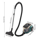 Eureka 800W Bagless Canister Vacuum Cleaner With Cyclone System & 2.2L Dust Container