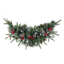 Lifeideas Artificial Christmas Mantel Swag with LED Warm White Lights