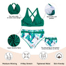 Women Two Piece V-Neckline Bikini Swimsuit