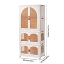 Livingandhome White Plastic Wardrobe and Toy Storage Unit