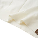 Turn-Down Short-Sleeve Polo Shirt Cream Zip