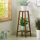 Breeins Solid Wood Indoor Plant Shelf Unit
